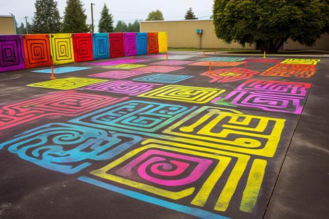 Preformed Thermoplastic Playground Markings